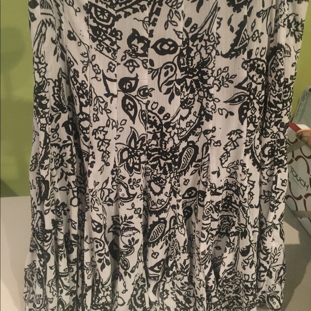 Black and white skirt